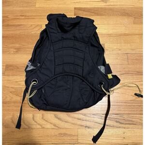 Vtg 90s Clive Skateboard Snowboard Backpack Rare Black Carry Strap Yellow Bunge